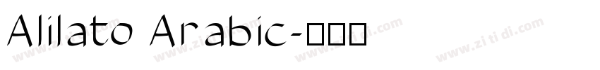 Alilato Arabic字体转换